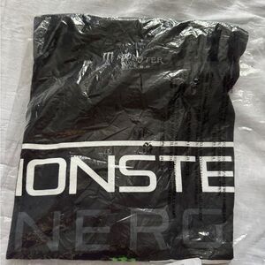 Monster Energy Black Logo T-Shirt – Size Medium – Brand New & Unopened